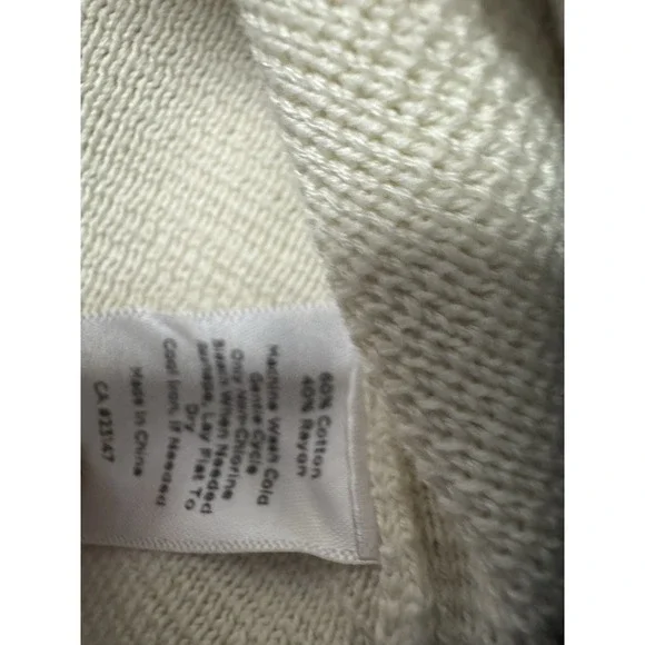 TALBOTS WOMAN Sz 2X Zip Front Cardigan‎ Sweater Black Ivory Preppy Business - Picture 5 of 7